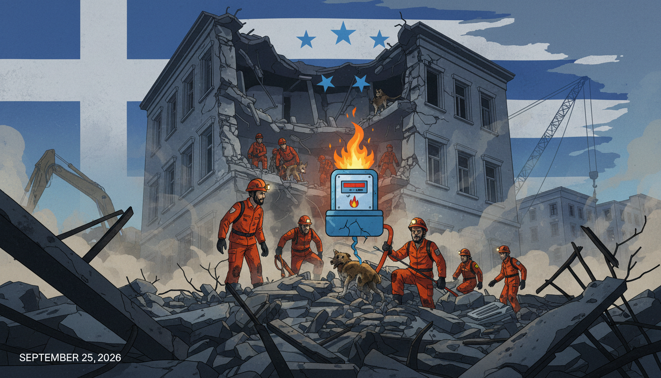 Gas Explosion Causes Building Collapse in Athens, Resulting in Six ...